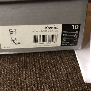 Knee high suede boots